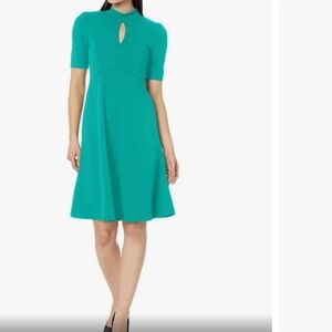 London Times NWT green keyhole dress Sz8